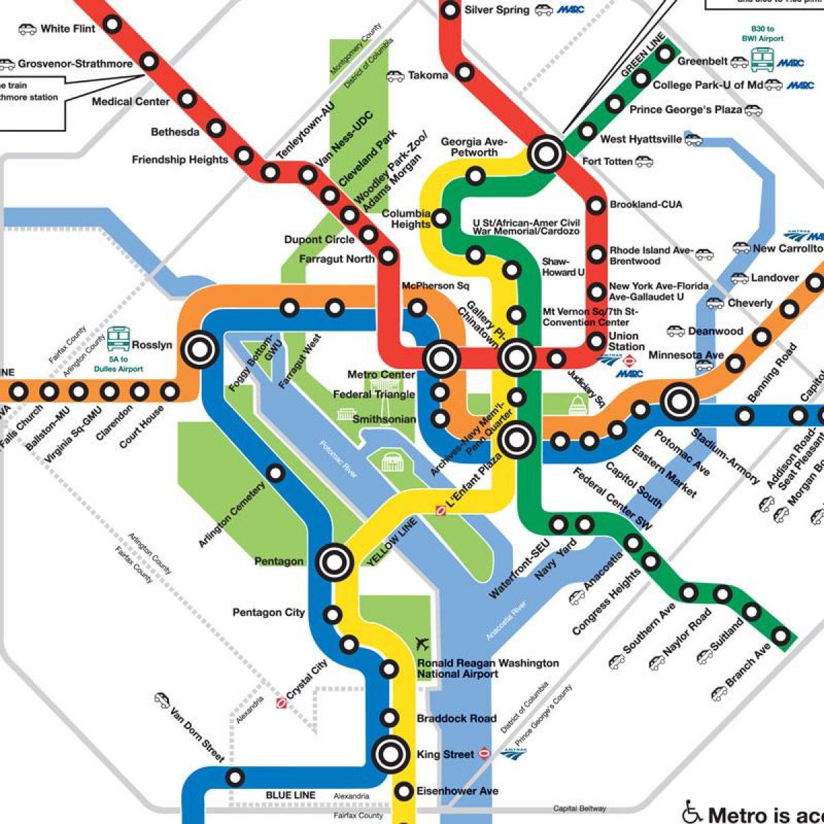 nuwe dc metro kaart