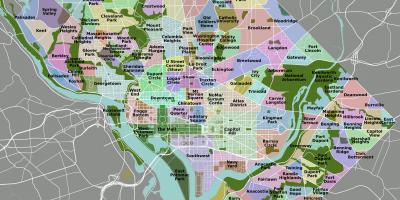 Washington distrik kaart