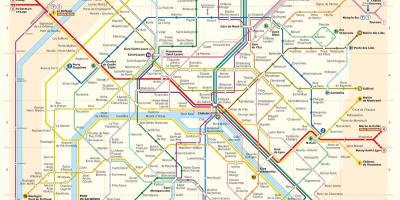 Washington dc metro kaart met strate