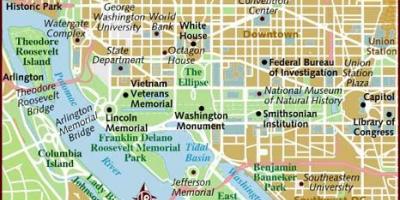 Washington gebied kaart