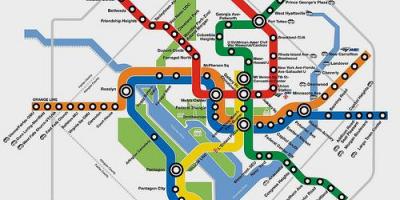 Dc metro kaart beplanner