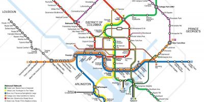 Washington openbare vervoer kaart