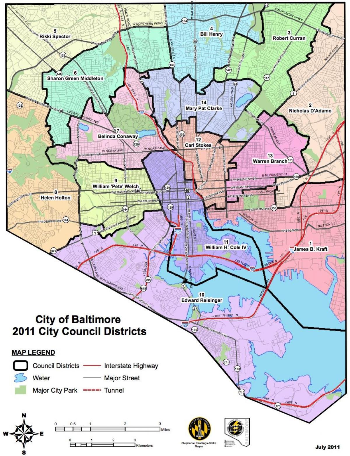 kaart van washington dc distrik