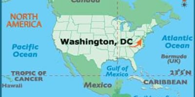 Washington op die wêreld kaart